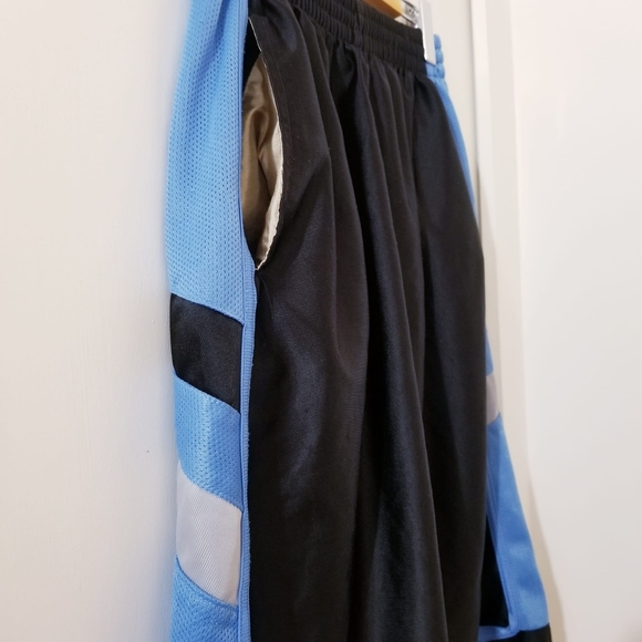 Jordan Mesh Carolina Blue Black Basketball Shorts Drawstring Sports - Picture 2 of 5